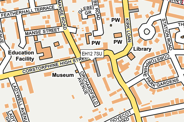 EH12 7SU map - OS OpenMap – Local (Ordnance Survey) EH12 7SU map - OS OpenMap – Local (Ordnance Survey)