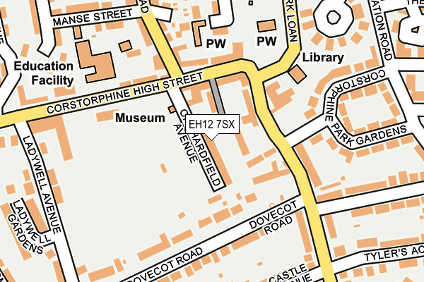 EH12 7SX map - OS OpenMap – Local (Ordnance Survey) EH12 7SX map - OS OpenMap – Local (Ordnance Survey)