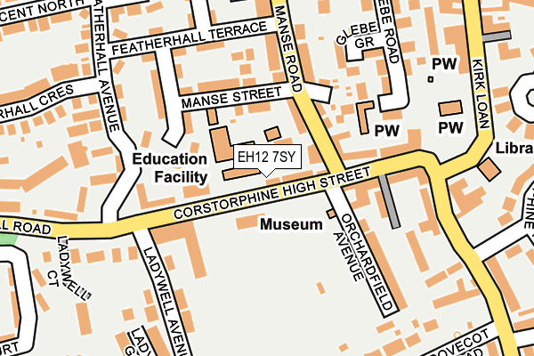 EH12 7SY map - OS OpenMap – Local (Ordnance Survey) EH12 7SY map - OS OpenMap – Local (Ordnance Survey)