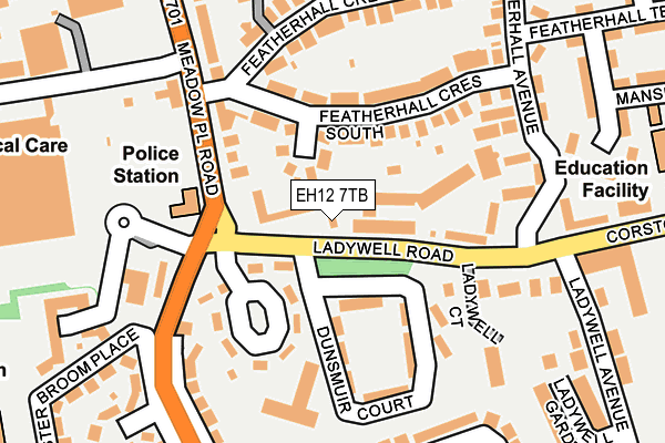EH12 7TB map - OS OpenMap – Local (Ordnance Survey) EH12 7TB map - OS OpenMap – Local (Ordnance Survey)