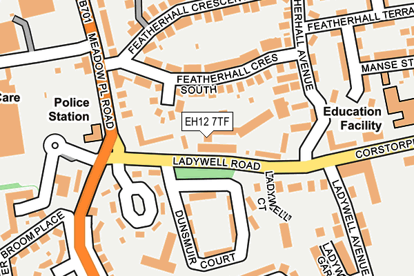 EH12 7TF map - OS OpenMap – Local (Ordnance Survey) EH12 7TF map - OS OpenMap – Local (Ordnance Survey)