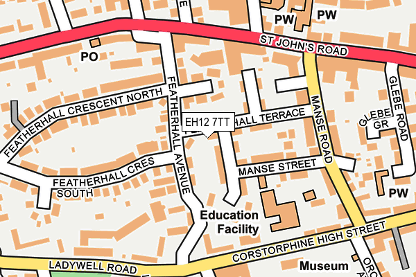 EH12 7TT map - OS OpenMap – Local (Ordnance Survey) EH12 7TT map - OS OpenMap – Local (Ordnance Survey)