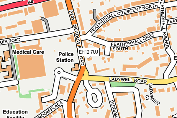 EH12 7UJ map - OS OpenMap – Local (Ordnance Survey) EH12 7UJ map - OS OpenMap – Local (Ordnance Survey)