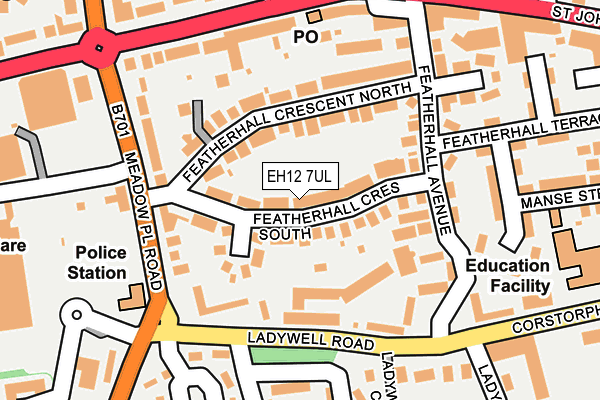 EH12 7UL map - OS OpenMap – Local (Ordnance Survey) EH12 7UL map - OS OpenMap – Local (Ordnance Survey)