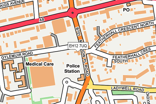 EH12 7UQ map - OS OpenMap – Local (Ordnance Survey) EH12 7UQ map - OS OpenMap – Local (Ordnance Survey)