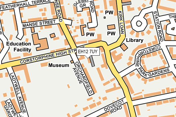 EH12 7UY map - OS OpenMap – Local (Ordnance Survey) EH12 7UY map - OS OpenMap – Local (Ordnance Survey)