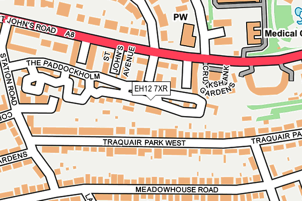EH12 7XR map - OS OpenMap – Local (Ordnance Survey) EH12 7XR map - OS OpenMap – Local (Ordnance Survey)