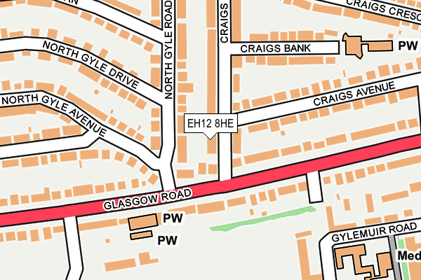EH12 8HE map - OS OpenMap – Local (Ordnance Survey) EH12 8HE map - OS OpenMap – Local (Ordnance Survey)