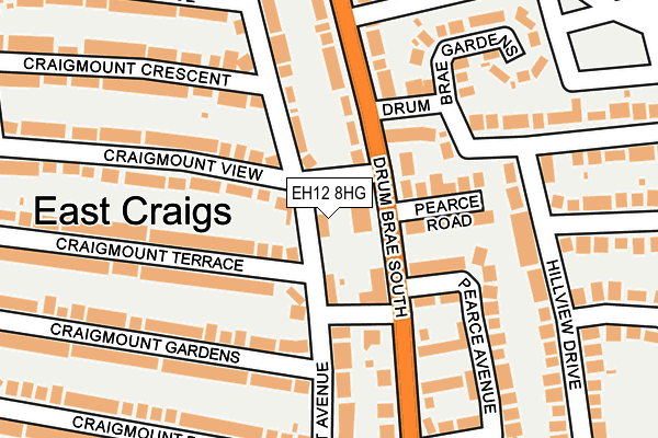 EH12 8HG map - OS OpenMap – Local (Ordnance Survey) EH12 8HG map - OS OpenMap – Local (Ordnance Survey)