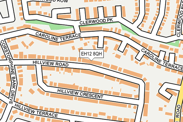 EH12 8QH map - OS OpenMap – Local (Ordnance Survey)