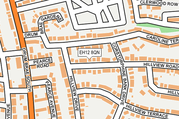 EH12 8QN map - OS OpenMap – Local (Ordnance Survey) EH12 8QN map - OS OpenMap – Local (Ordnance Survey)