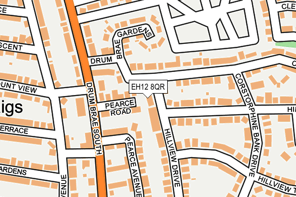 EH12 8QR map - OS OpenMap – Local (Ordnance Survey) EH12 8QR map - OS OpenMap – Local (Ordnance Survey)