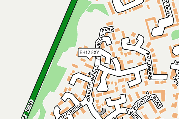 EH12 8XY map - OS OpenMap – Local (Ordnance Survey) EH12 8XY map - OS OpenMap – Local (Ordnance Survey)