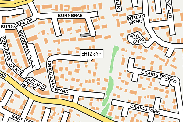 EH12 8YP map - OS OpenMap – Local (Ordnance Survey) EH12 8YP map - OS OpenMap – Local (Ordnance Survey)