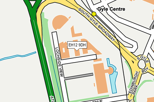 EH12 9DH map - OS OpenMap – Local (Ordnance Survey) EH12 9DH map - OS OpenMap – Local (Ordnance Survey)