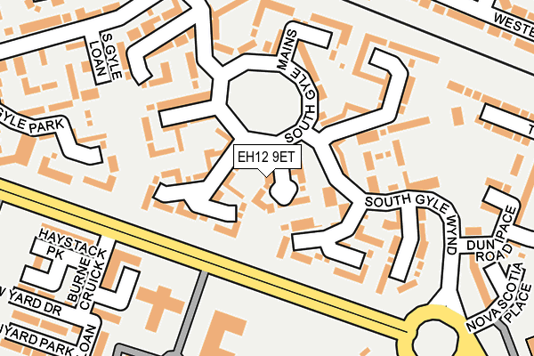 EH12 9ET map - OS OpenMap – Local (Ordnance Survey) EH12 9ET map - OS OpenMap – Local (Ordnance Survey)