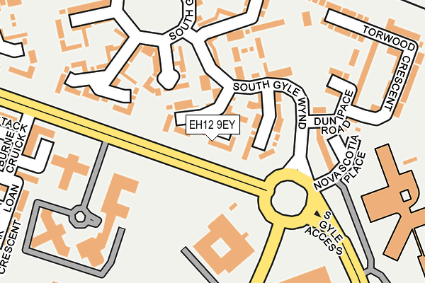 EH12 9EY map - OS OpenMap – Local (Ordnance Survey) EH12 9EY map - OS OpenMap – Local (Ordnance Survey)
