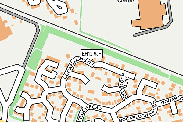 EH12 9JF map - OS OpenMap – Local (Ordnance Survey) EH12 9JF map - OS OpenMap – Local (Ordnance Survey)