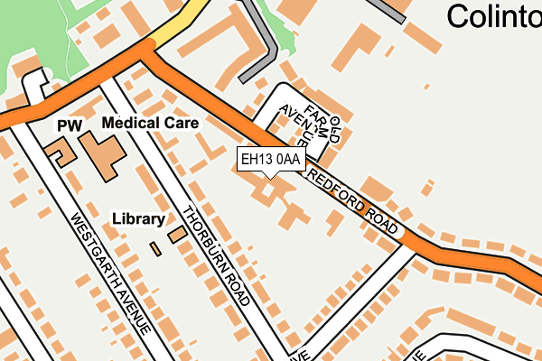 EH13 0AA map - OS OpenMap – Local (Ordnance Survey) EH13 0AA map - OS OpenMap – Local (Ordnance Survey)