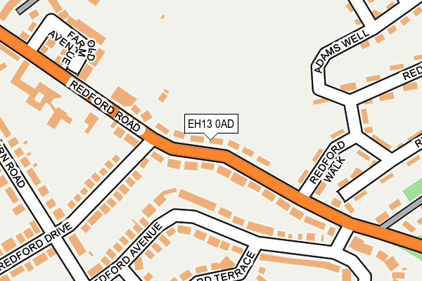EH13 0AD map - OS OpenMap – Local (Ordnance Survey) EH13 0AD map - OS OpenMap – Local (Ordnance Survey)