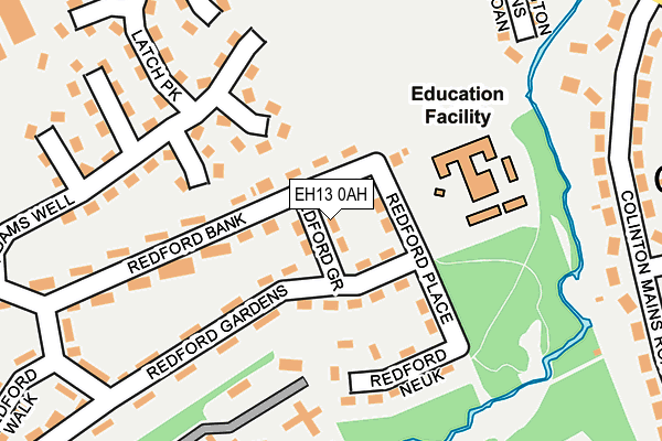 EH13 0AH map - OS OpenMap – Local (Ordnance Survey) EH13 0AH map - OS OpenMap – Local (Ordnance Survey)
