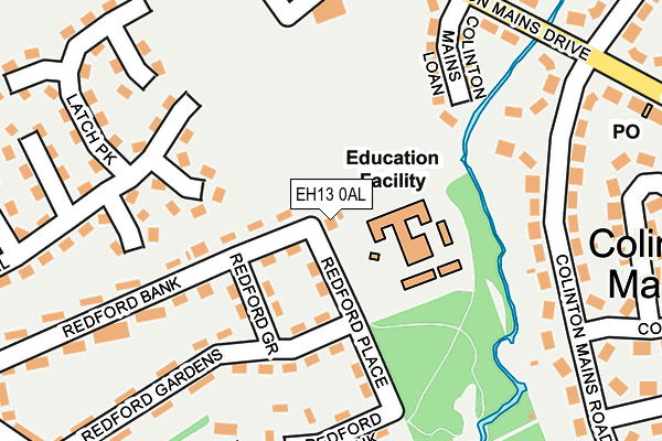 EH13 0AL map - OS OpenMap – Local (Ordnance Survey) EH13 0AL map - OS OpenMap – Local (Ordnance Survey)