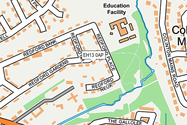 EH13 0AP map - OS OpenMap – Local (Ordnance Survey) EH13 0AP map - OS OpenMap – Local (Ordnance Survey)