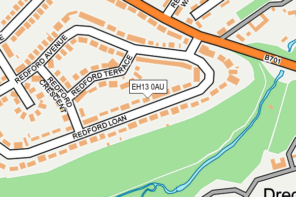 EH13 0AU map - OS OpenMap – Local (Ordnance Survey) EH13 0AU map - OS OpenMap – Local (Ordnance Survey)