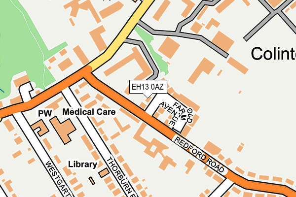 EH13 0AZ map - OS OpenMap – Local (Ordnance Survey) EH13 0AZ map - OS OpenMap – Local (Ordnance Survey)