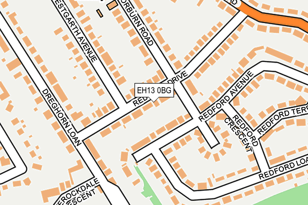 EH13 0BG map - OS OpenMap – Local (Ordnance Survey) EH13 0BG map - OS OpenMap – Local (Ordnance Survey)