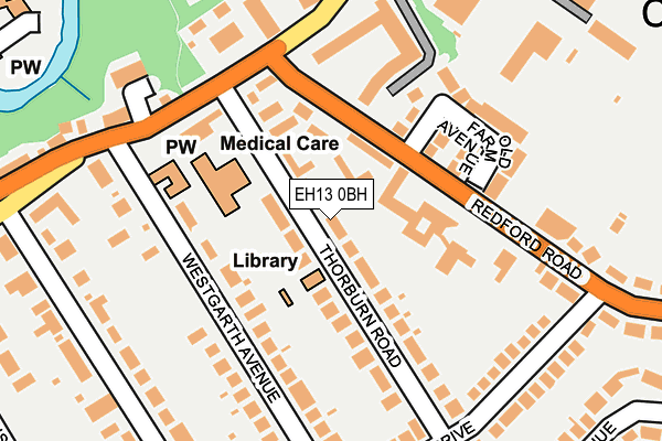 EH13 0BH map - OS OpenMap – Local (Ordnance Survey) EH13 0BH map - OS OpenMap – Local (Ordnance Survey)