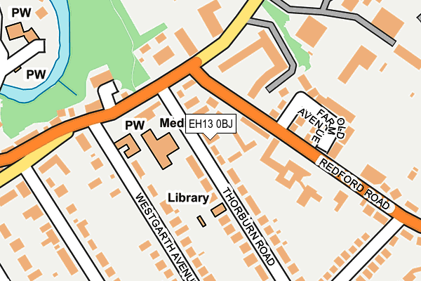 EH13 0BJ map - OS OpenMap – Local (Ordnance Survey) EH13 0BJ map - OS OpenMap – Local (Ordnance Survey)