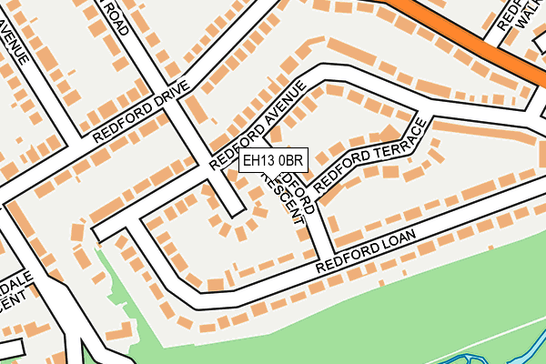 EH13 0BR map - OS OpenMap – Local (Ordnance Survey) EH13 0BR map - OS OpenMap – Local (Ordnance Survey)