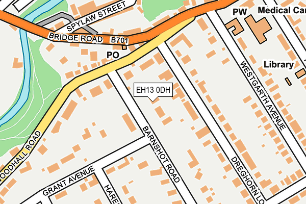 EH13 0DH map - OS OpenMap – Local (Ordnance Survey) EH13 0DH map - OS OpenMap – Local (Ordnance Survey)