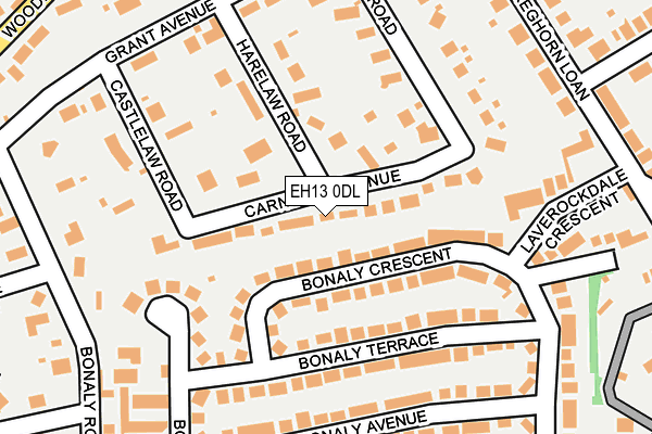 EH13 0DL map - OS OpenMap – Local (Ordnance Survey) EH13 0DL map - OS OpenMap – Local (Ordnance Survey)