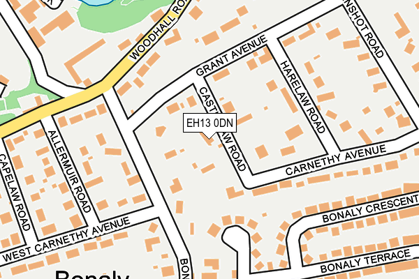 EH13 0DN map - OS OpenMap – Local (Ordnance Survey) EH13 0DN map - OS OpenMap – Local (Ordnance Survey)