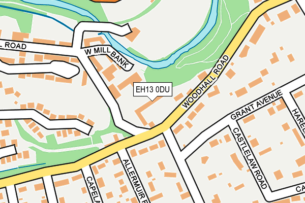 EH13 0DU map - OS OpenMap – Local (Ordnance Survey) EH13 0DU map - OS OpenMap – Local (Ordnance Survey)