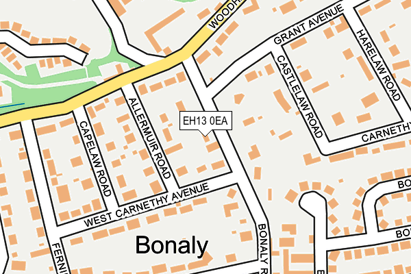 EH13 0EA map - OS OpenMap – Local (Ordnance Survey) EH13 0EA map - OS OpenMap – Local (Ordnance Survey)