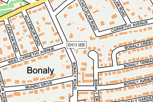 EH13 0EB map - OS OpenMap – Local (Ordnance Survey) EH13 0EB map - OS OpenMap – Local (Ordnance Survey)