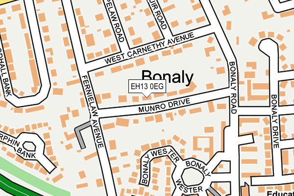 EH13 0EG map - OS OpenMap – Local (Ordnance Survey) EH13 0EG map - OS OpenMap – Local (Ordnance Survey)