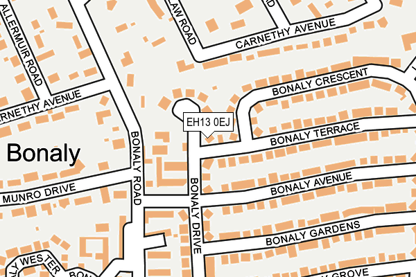 EH13 0EJ map - OS OpenMap – Local (Ordnance Survey) EH13 0EJ map - OS OpenMap – Local (Ordnance Survey)