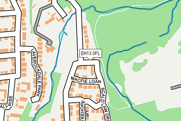 EH13 0FL map - OS OpenMap – Local (Ordnance Survey) EH13 0FL map - OS OpenMap – Local (Ordnance Survey)