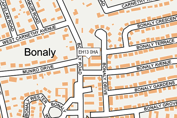 EH13 0HA map - OS OpenMap – Local (Ordnance Survey) EH13 0HA map - OS OpenMap – Local (Ordnance Survey)