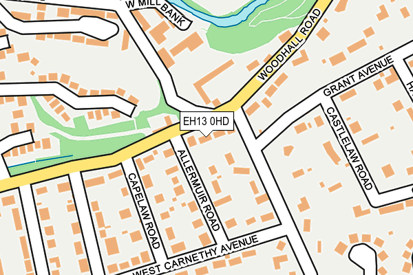 EH13 0HD map - OS OpenMap – Local (Ordnance Survey) EH13 0HD map - OS OpenMap – Local (Ordnance Survey)