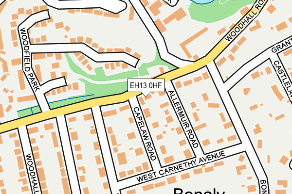 EH13 0HF map - OS OpenMap – Local (Ordnance Survey) EH13 0HF map - OS OpenMap – Local (Ordnance Survey)