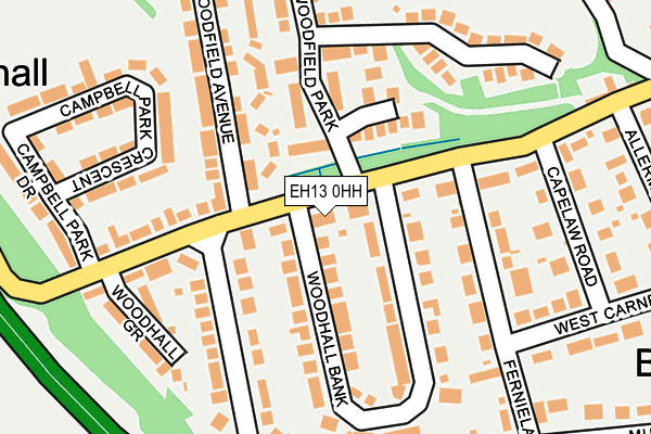 EH13 0HH map - OS OpenMap – Local (Ordnance Survey) EH13 0HH map - OS OpenMap – Local (Ordnance Survey)