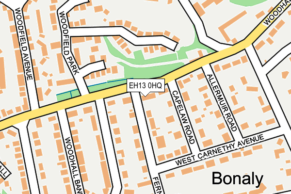 EH13 0HQ map - OS OpenMap – Local (Ordnance Survey) EH13 0HQ map - OS OpenMap – Local (Ordnance Survey)