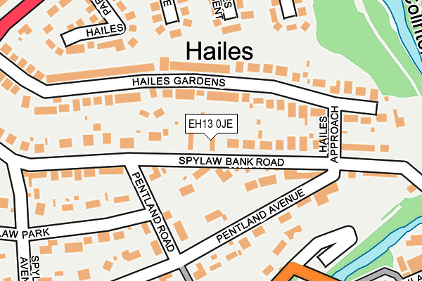 EH13 0JE map - OS OpenMap – Local (Ordnance Survey) EH13 0JE map - OS OpenMap – Local (Ordnance Survey)