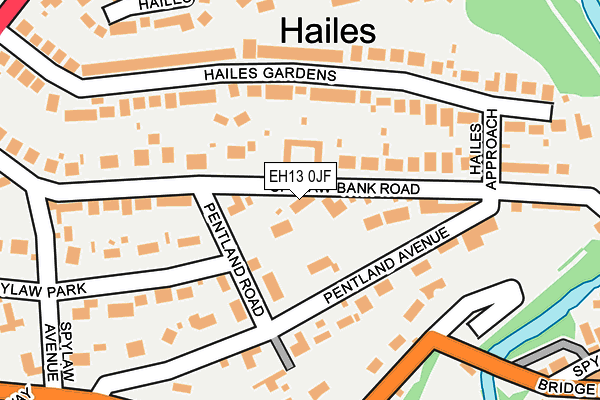 EH13 0JF map - OS OpenMap – Local (Ordnance Survey) EH13 0JF map - OS OpenMap – Local (Ordnance Survey)