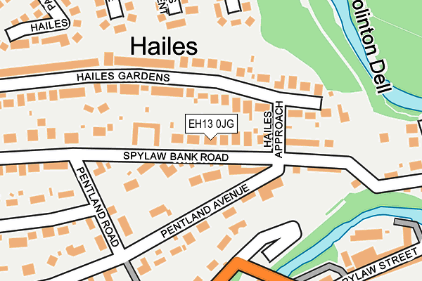 EH13 0JG map - OS OpenMap – Local (Ordnance Survey) EH13 0JG map - OS OpenMap – Local (Ordnance Survey)